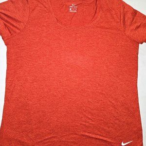 Nike Orange Short Sleeve Dri-Fit Shirt XL